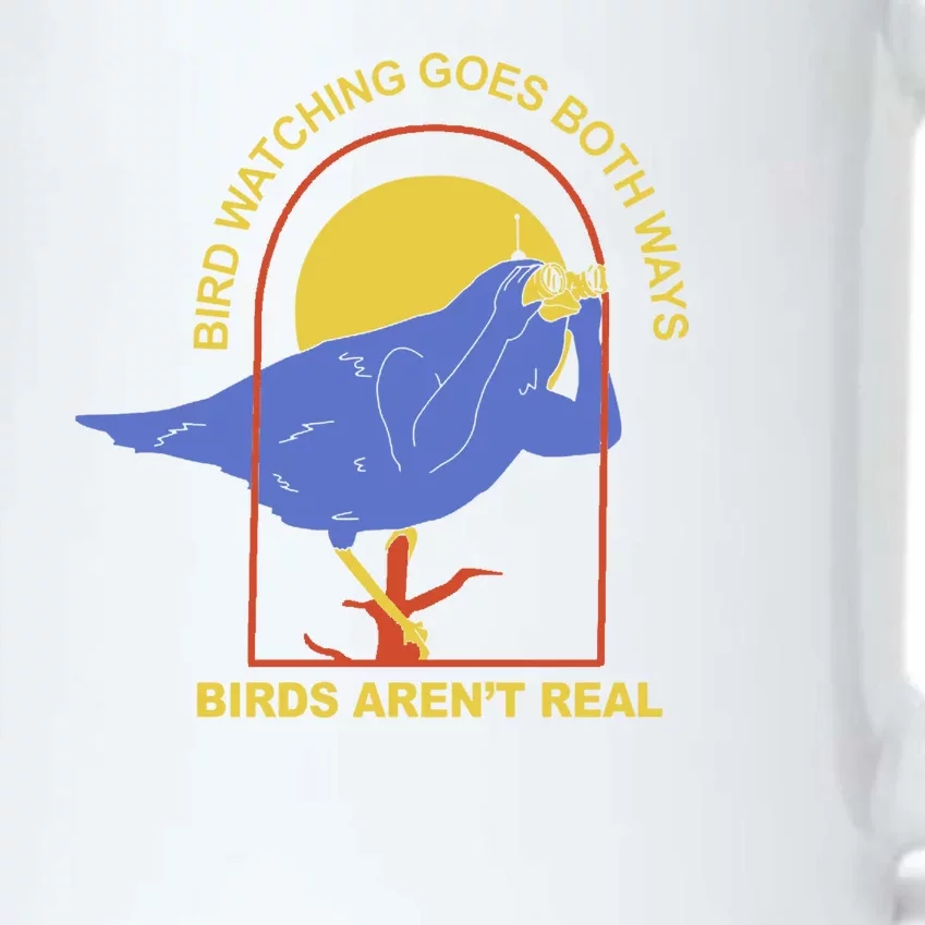 Bird Watching Goes Both Ways Birds Aren't Real Black Color Changing Mug