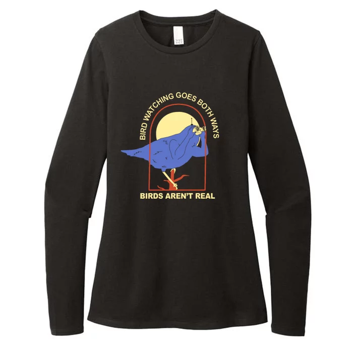 Bird Watching Goes Both Ways Birds Aren't Real Womens CVC Long Sleeve Shirt