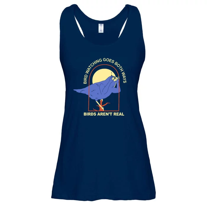 Bird Watching Goes Both Ways Birds Aren't Real Ladies Essential Flowy Tank