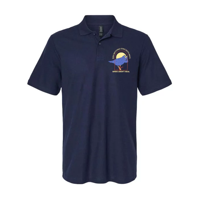 Bird Watching Goes Both Ways Birds Aren't Real Softstyle Adult Sport Polo