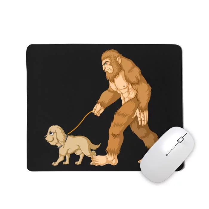 Bigfoot Walk Goldendoodle Mousepad