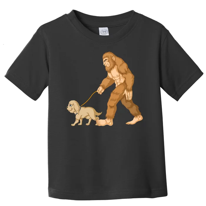 Bigfoot Walk Goldendoodle Toddler T-Shirt