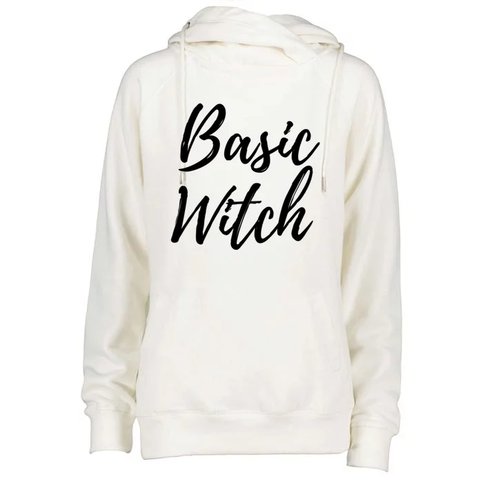 Basic Witch Gift Womens Funnel Neck Pullover Hood