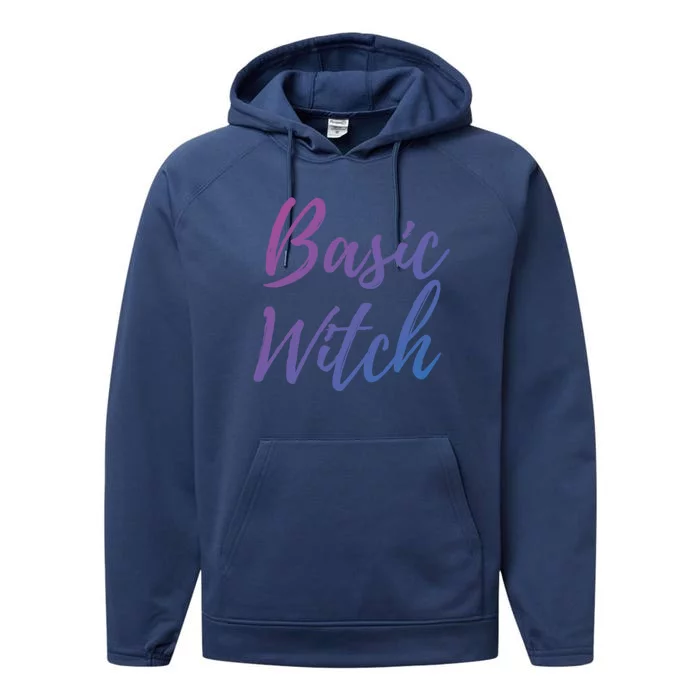 Basic Witch Gift Performance Fleece Hoodie