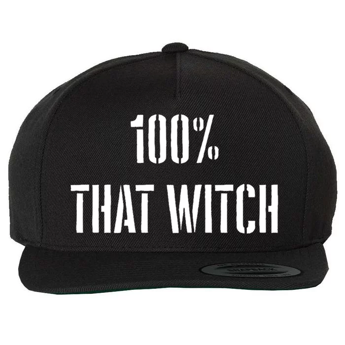 Basic Witch Gift Wool Snapback Cap