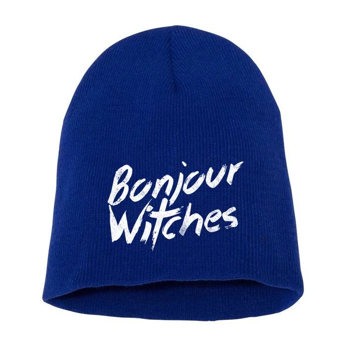 Bonjour Witches Gift Short Acrylic Beanie