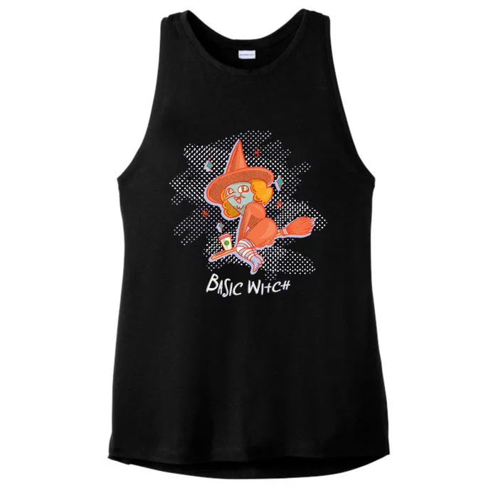 Basic Witch Gift Ladies Tri-Blend Wicking Tank