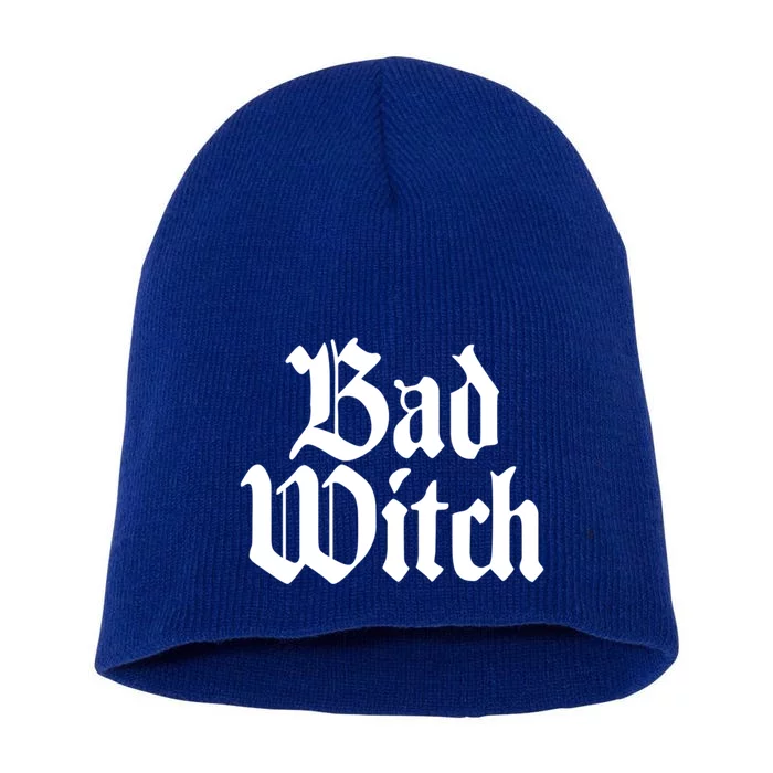 Bad Witch Good Witch Gothic Cool Gift Short Acrylic Beanie