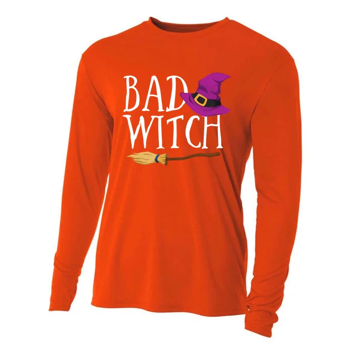 Bad Witch Good Witch Halloween Bestie Matching Bff Gift Cooling Performance Long Sleeve Crew