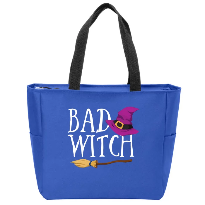 Bad Witch Good Witch Halloween Bestie Matching Bff Gift Zip Tote Bag