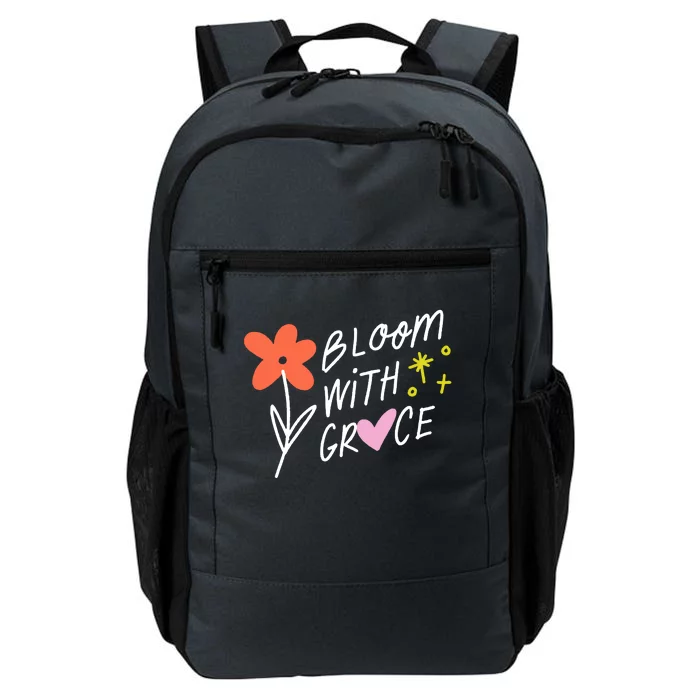 Bloom With Grace Summer Quote Daily Commute Backpack