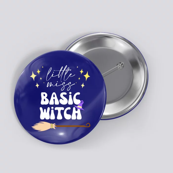 Basic Witch Halloween Design For Spooky Parties Cute Gift Button