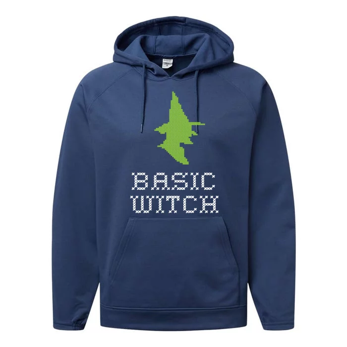 Basic Witch Halloween Original Funny Quote Saying Graphic Meaningful Gift Performance Fleece Hoodie