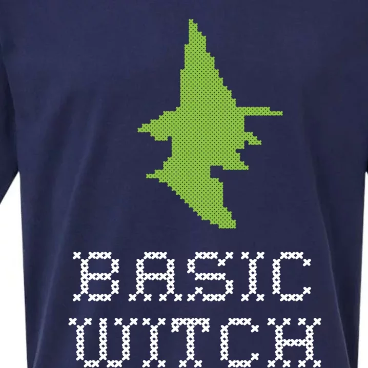 Basic Witch Halloween Original Funny Quote Saying Graphic Meaningful Gift Sueded Cloud Jersey T-Shirt