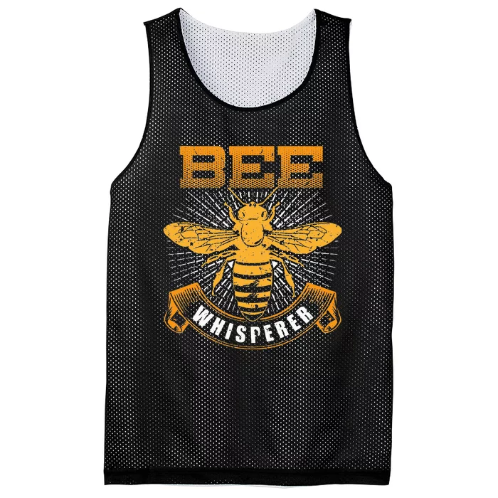 Bee Whisperer Honey Farmer Beekeeper Beekeeping Mesh Reversible Basketball Jersey Tank