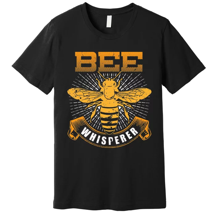 Bee Whisperer Honey Farmer Beekeeper Beekeeping Premium T-Shirt