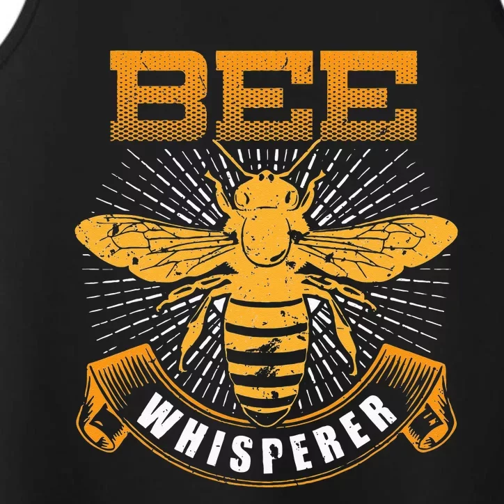 Bee Whisperer Honey Farmer Beekeeper Beekeeping Performance Tank