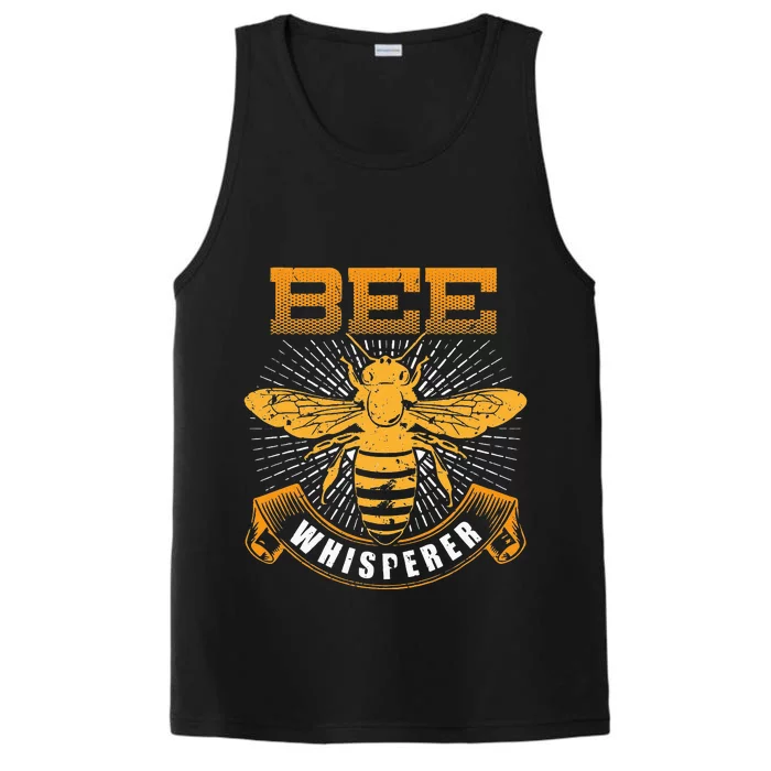 Bee Whisperer Honey Farmer Beekeeper Beekeeping Performance Tank