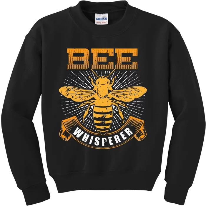 Bee Whisperer Honey Farmer Beekeeper Beekeeping Kids Sweatshirt