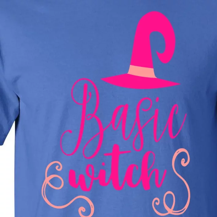 Basic Witch Hat Funny Halloween Teacher Wife Mom Pink Gift Tall T-Shirt