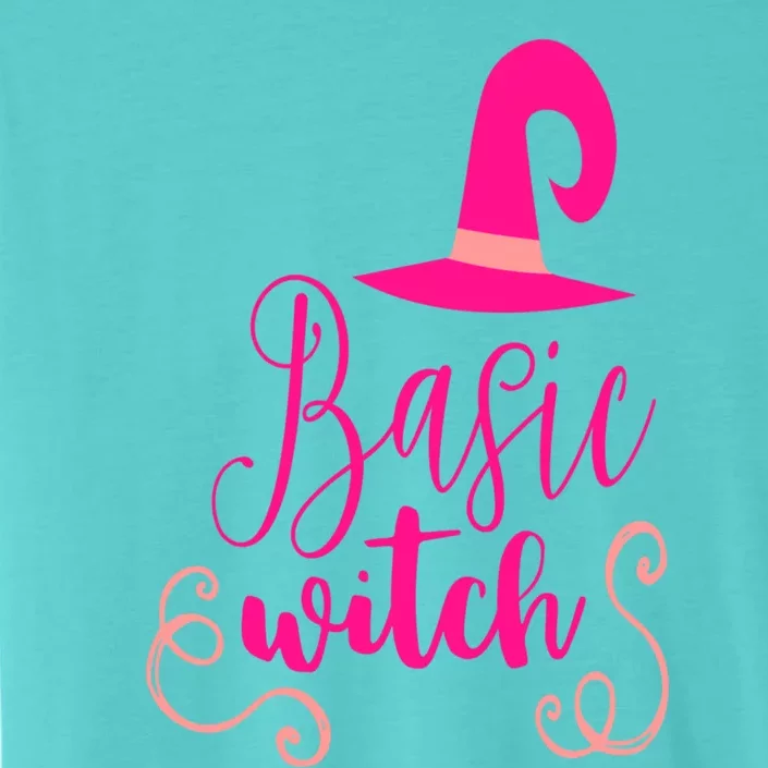 Basic Witch Hat Funny Halloween Teacher Wife Mom Pink Gift ChromaSoft Performance T-Shirt