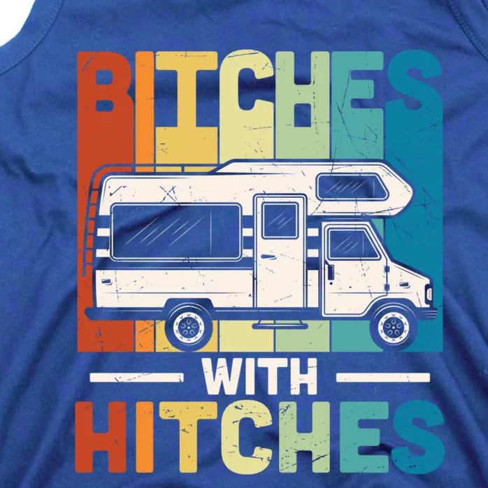 Bitches With Hitches Camping Hiking Outdoor Rv Camper Meaningful Gift Tank Top