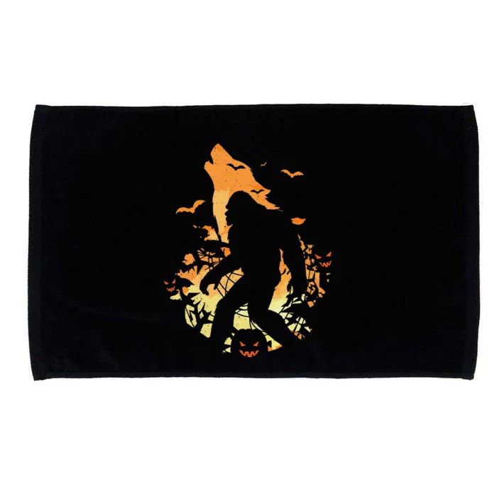 Bigfoot Wolf Halloween Costume Sasquatch Pumpkin Microfiber Hand Towel