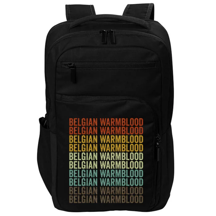 Belgian Warmblood Horse Retro Impact Tech Backpack