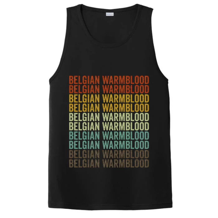 Belgian Warmblood Horse Retro Performance Tank