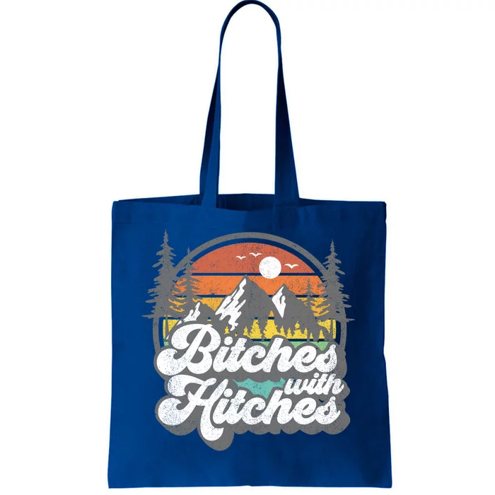 Bitches With Hitches Funny Camping Camper Rv Gift Tote Bag