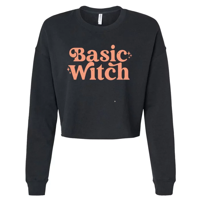 Basic Witch Halloween Cropped Pullover Crew