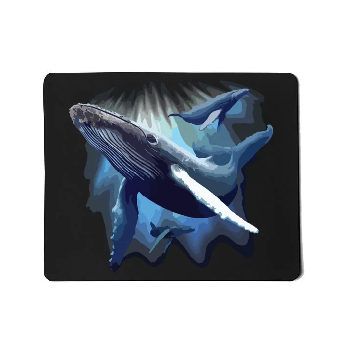 Blue Whale Humpback Marine Sea Animal Ocean Save Whales Mousepad