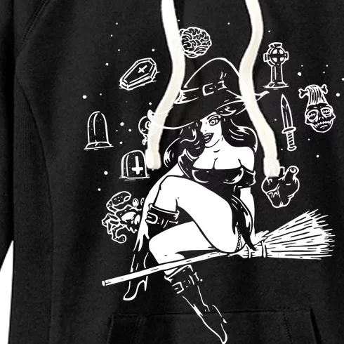 Basic Witch Horror Women's Fleece Hoodie