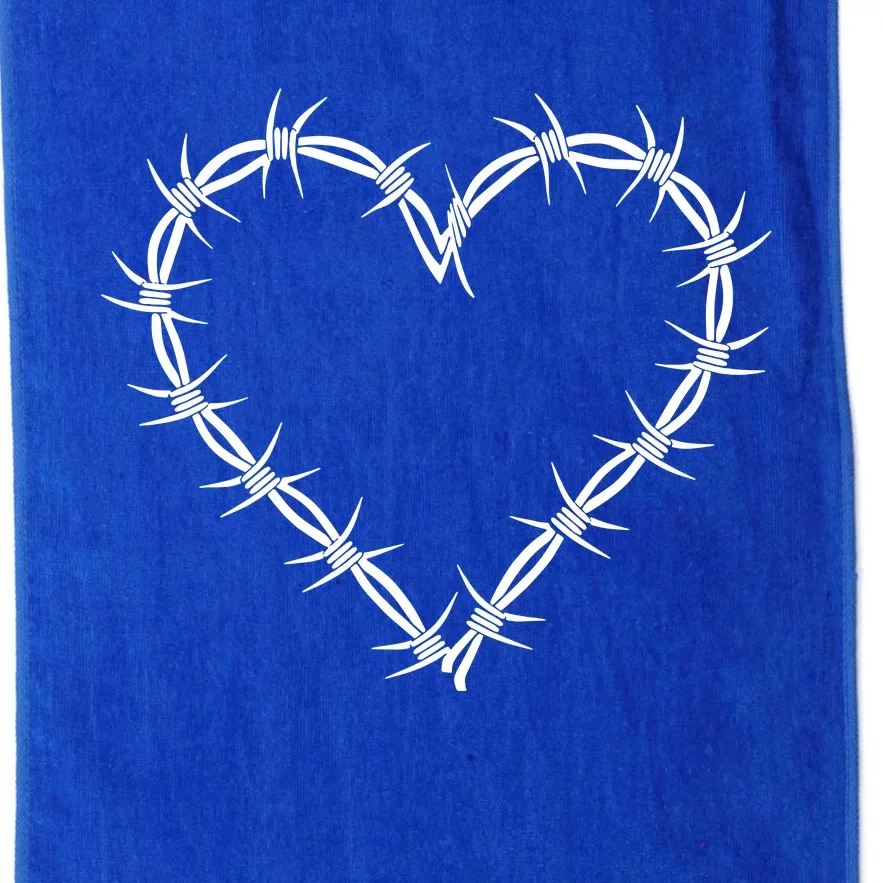 Barbed Wire Heart Grunge Punk Goth Gothic E Girl Aesthetic Platinum Collection Golf Towel