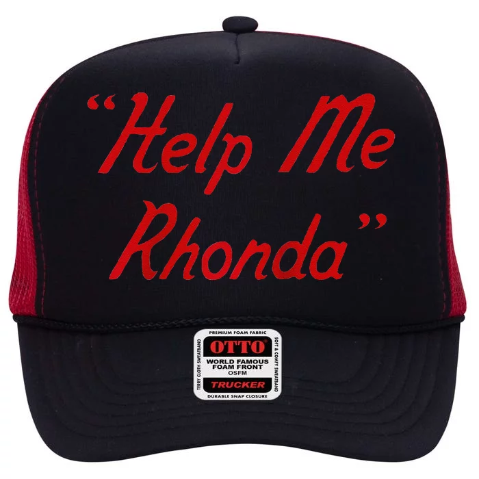 Brian Wilson – Help Me Rhonda Raglan Baseball High Crown Mesh Trucker Hat