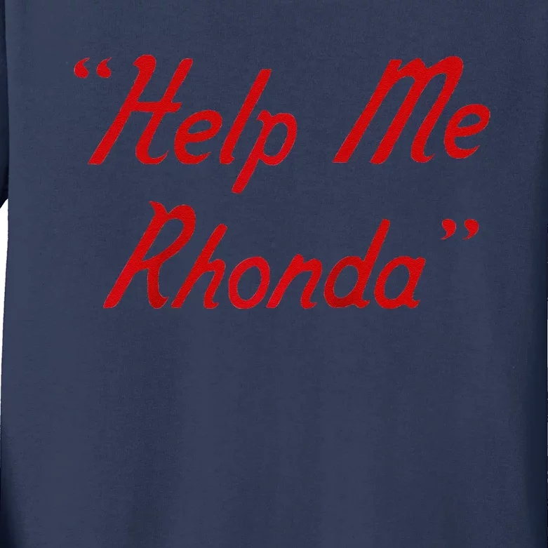 Brian Wilson – Help Me Rhonda Raglan Baseball Kids Long Sleeve Shirt