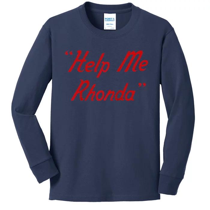 Brian Wilson – Help Me Rhonda Raglan Baseball Kids Long Sleeve Shirt