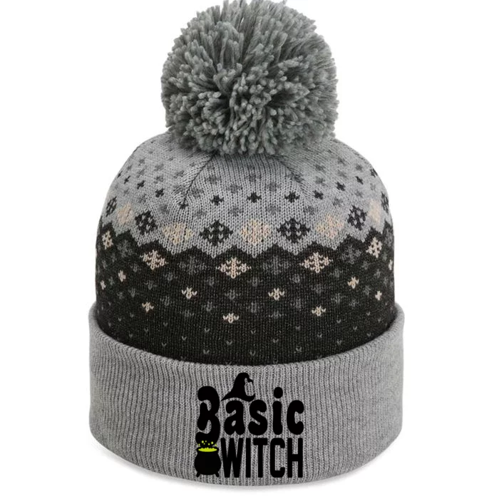 Basic Witch Halloween Funny The Baniff Cuffed Pom Beanie