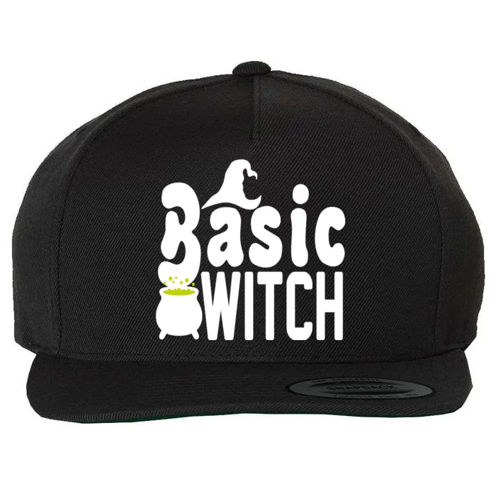 Basic Witch Halloween Funny Wool Snapback Cap