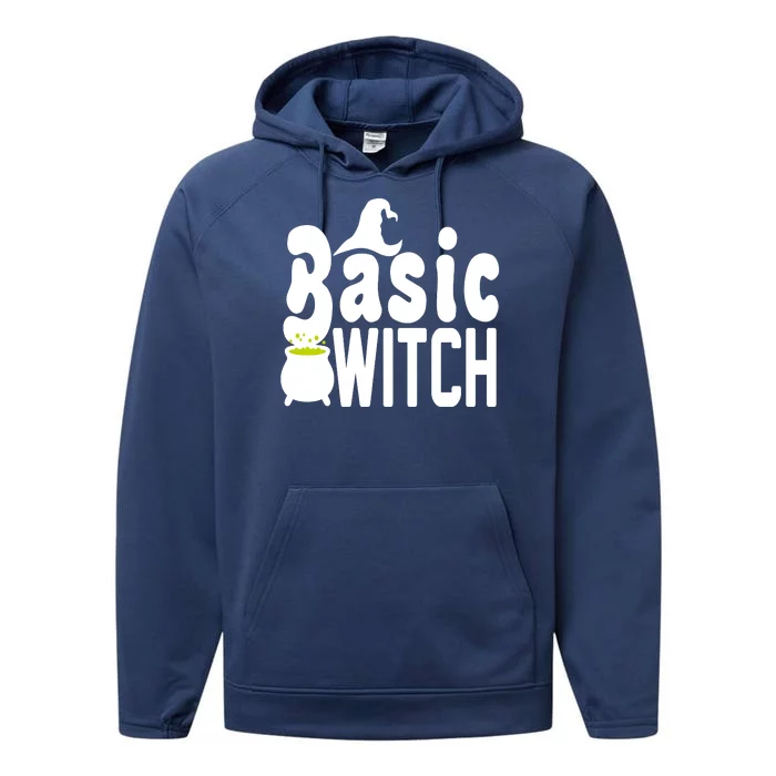 Basic Witch Halloween Funny Performance Fleece Hoodie