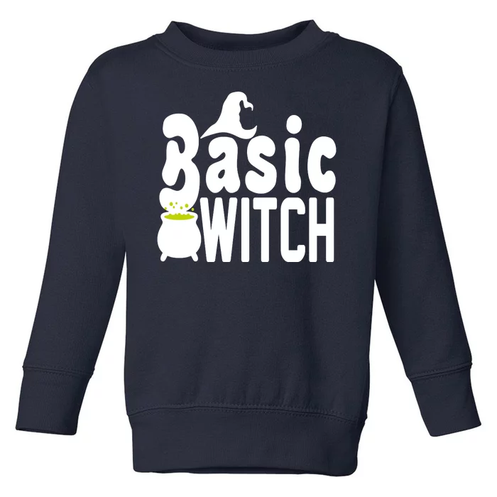 Basic Witch Halloween Funny Toddler Sweatshirt