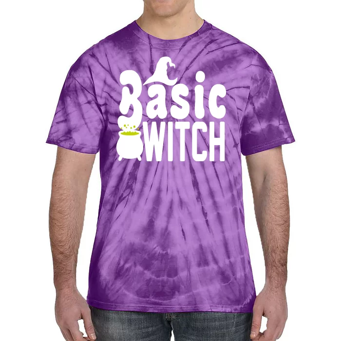 Basic Witch Halloween Funny Tie-Dye T-Shirt