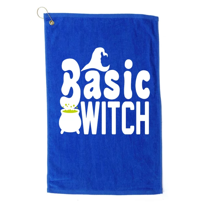 Basic Witch Halloween Funny Platinum Collection Golf Towel