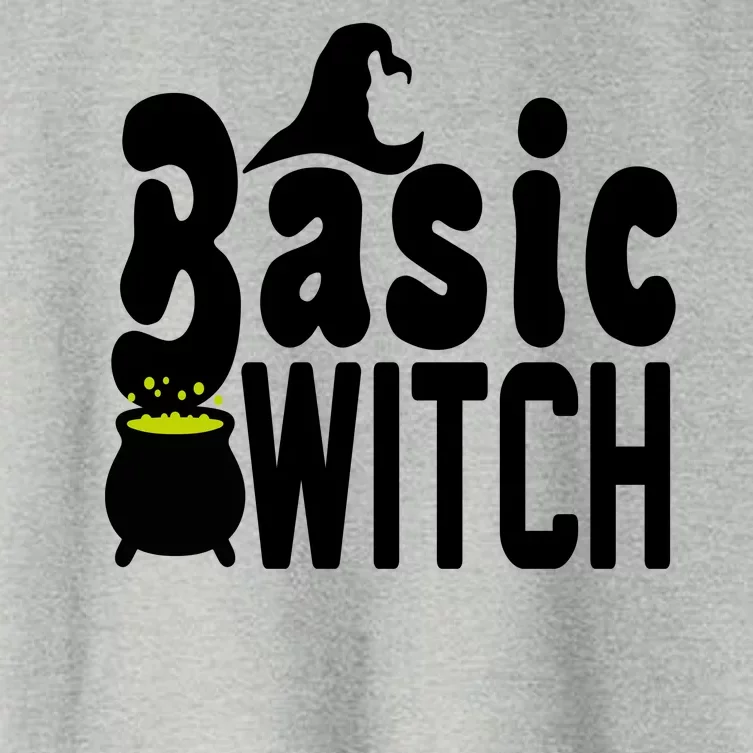 Basic Witch Halloween Funny Women's Crop Top Tee