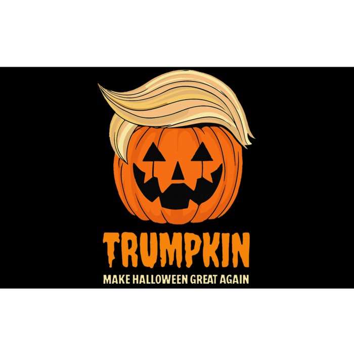 Blonde Wig Halloween Pumpkin Bumper Sticker