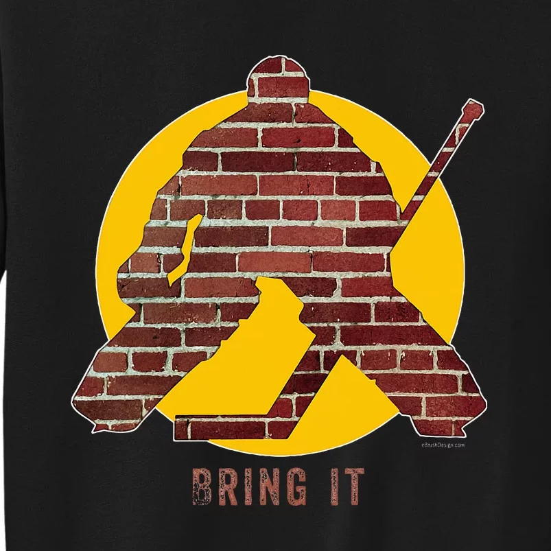 Brick Wall Hockey Goalie Tall Sweatshirt