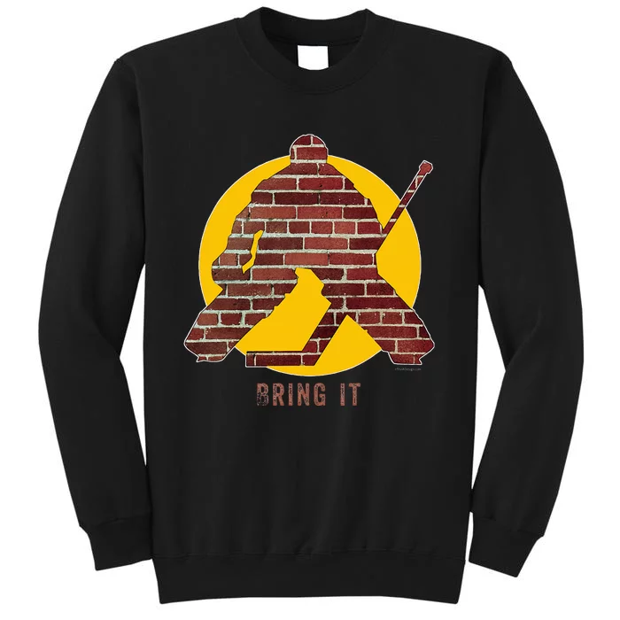 Brick Wall Hockey Goalie Tall Sweatshirt