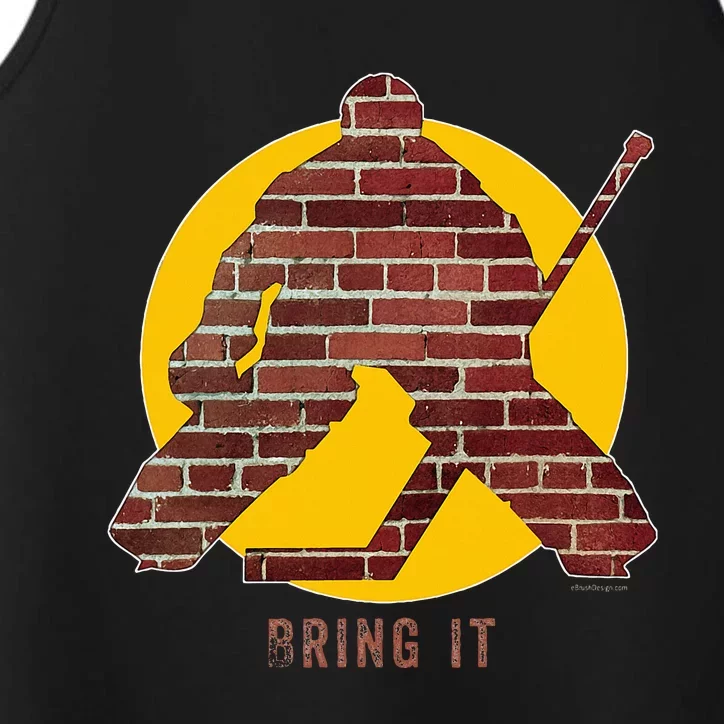 Brick Wall Hockey Goalie Performance Tank