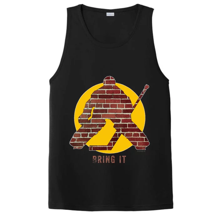 Brick Wall Hockey Goalie Performance Tank