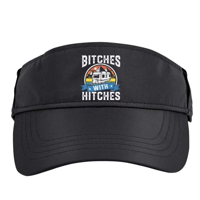 Bitches With Hitches Funny Camper Rv Camping Gift Adult Drive Performance Visor